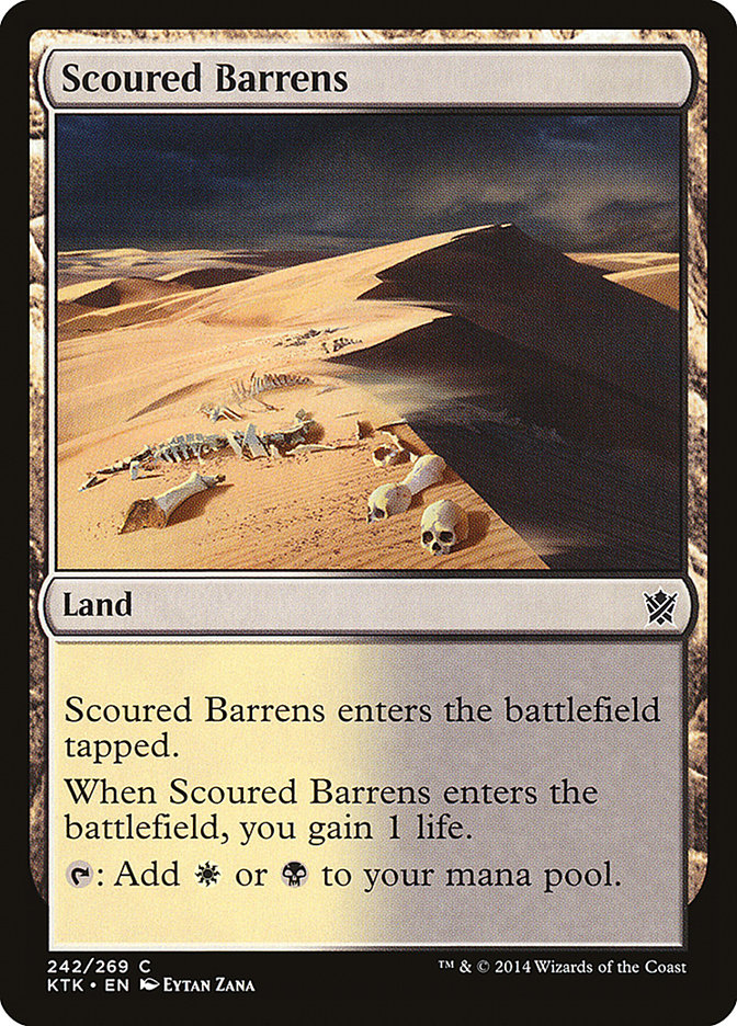 Scoured Barrens [Khans of Tarkir] | Cards and Coasters CA