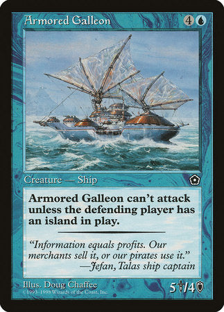 Armored Galleon [Portal Second Age] | Cards and Coasters CA