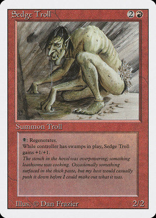 Sedge Troll [Revised Edition] | Cards and Coasters CA