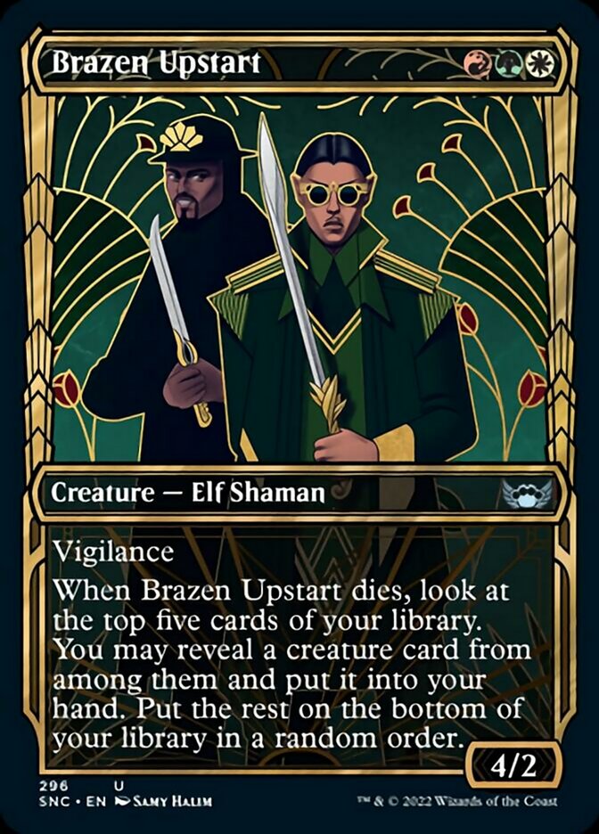 Brazen Upstart (Showcase Golden Age) [Streets of New Capenna] | Cards and Coasters CA