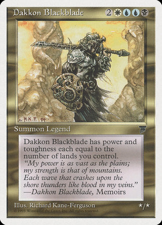 Dakkon Blackblade [Chronicles] | Cards and Coasters CA