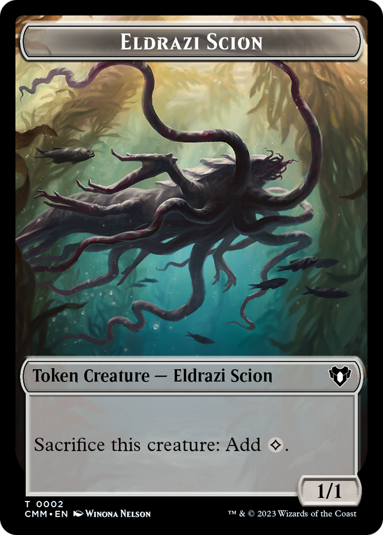 Eldrazi Scion // Spider Double-Sided Token [Commander Masters Tokens] | Cards and Coasters CA