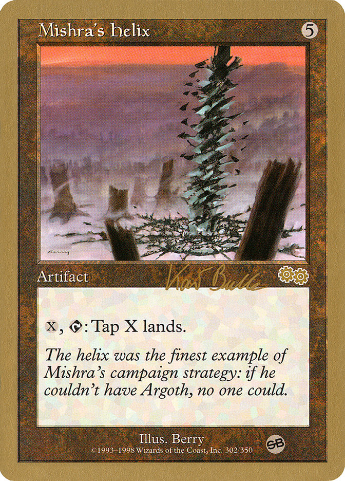 Mishra's Helix (Kai Budde) (SB) [World Championship Decks 1999] | Cards and Coasters CA