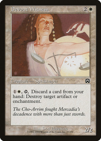 Devout Witness [Mercadian Masques] | Cards and Coasters CA
