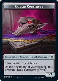 Goblin Construct // Illusion Double-sided Token [Zendikar Rising Tokens] | Cards and Coasters CA