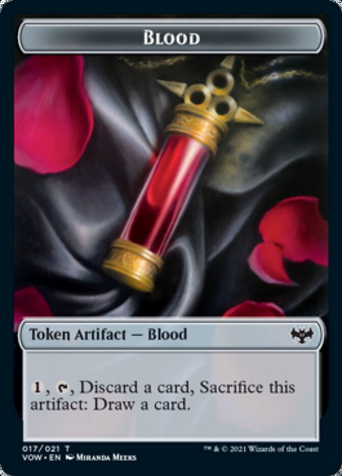 Blood Token [Innistrad: Crimson Vow Tokens] | Cards and Coasters CA