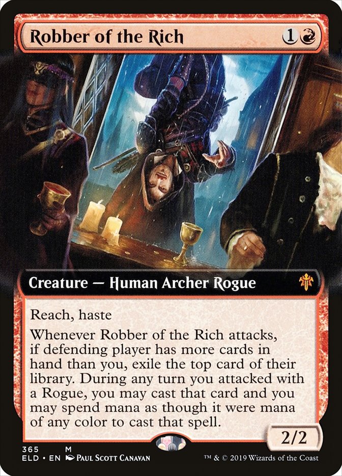 Robber of the Rich (Extended Art) [Throne of Eldraine] | Cards and Coasters CA