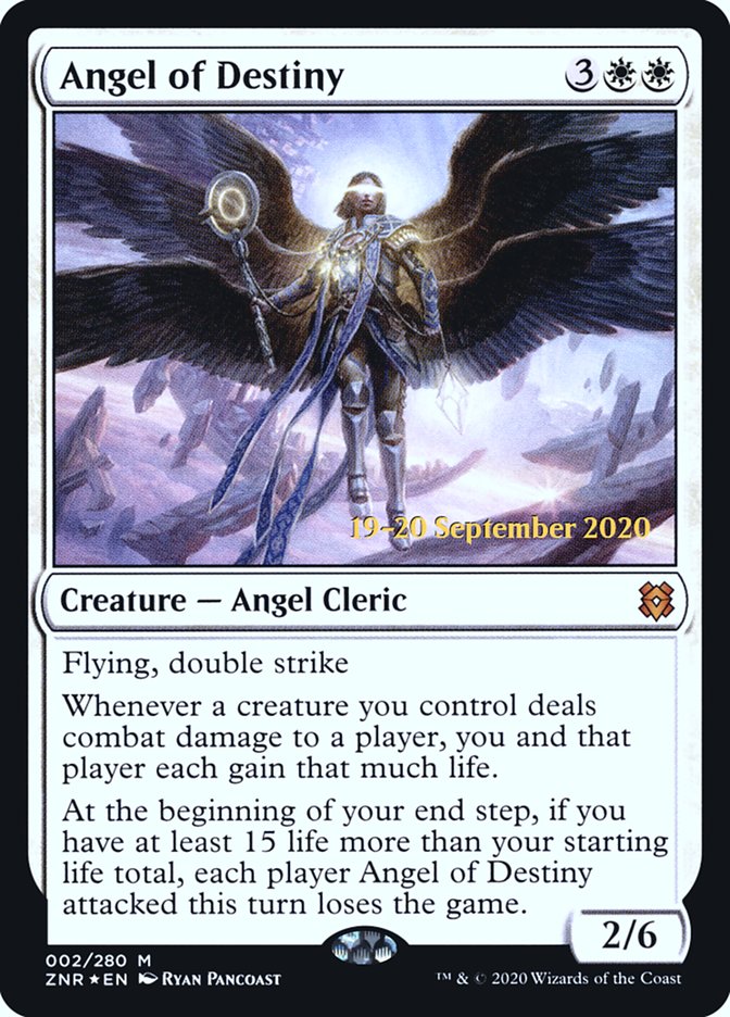 Angel of Destiny  [Zendikar Rising Prerelease Promos] | Cards and Coasters CA