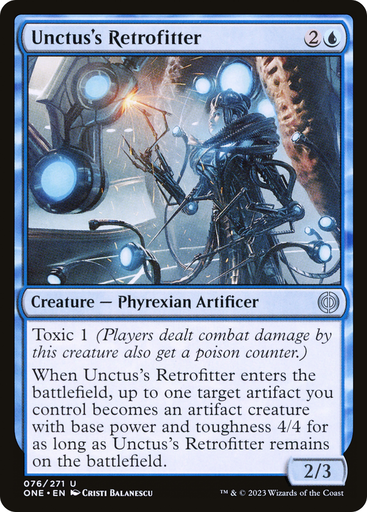 Unctus's Retrofitter [Phyrexia: All Will Be One] | Cards and Coasters CA