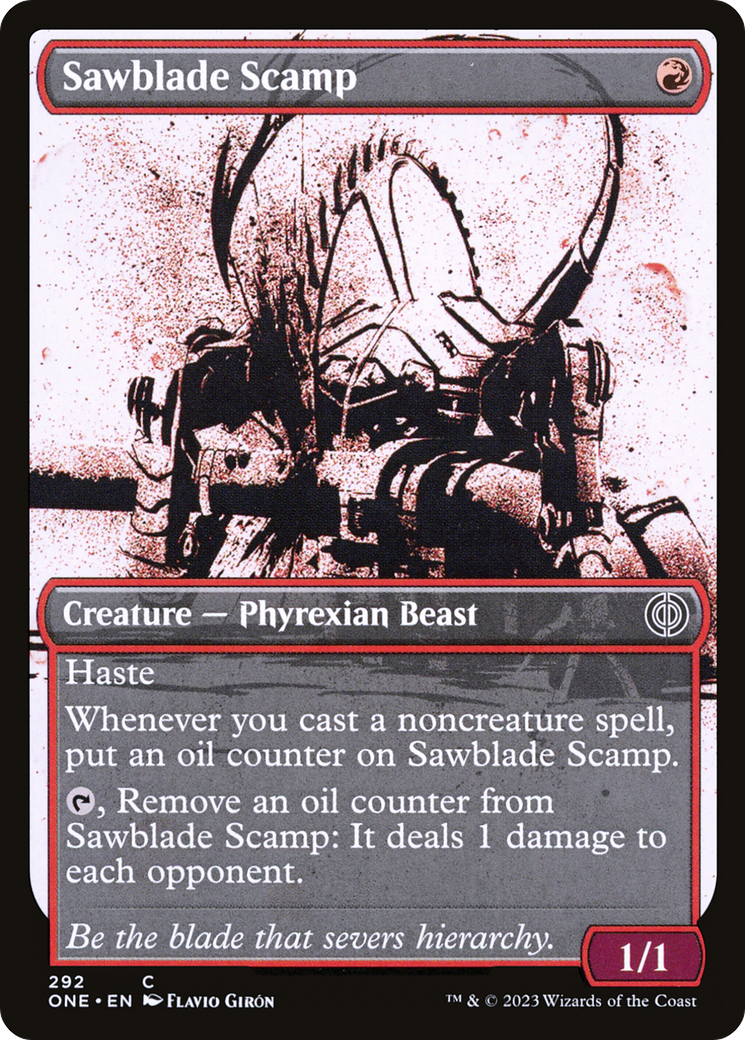 Sawblade Scamp (Showcase Ichor) [Phyrexia: All Will Be One] | Cards and Coasters CA