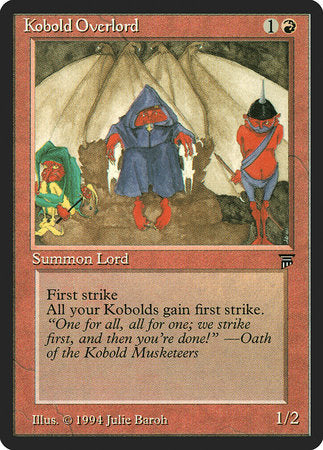 Kobold Overlord [Legends] | Cards and Coasters CA