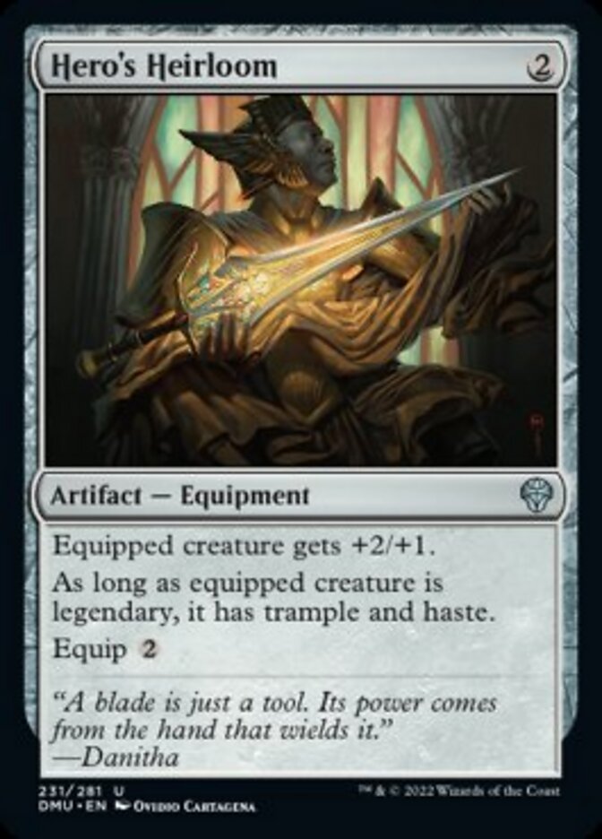 Hero's Heirloom [Dominaria United] | Cards and Coasters CA