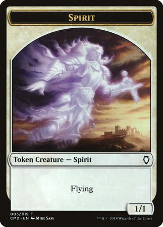 Spirit Token [Commander Anthology Volume II Tokens] | Cards and Coasters CA