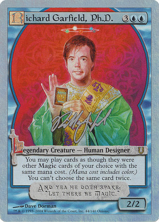 Richard Garfield, Ph.D. (Alternate Foil) [Unhinged] | Cards and Coasters CA