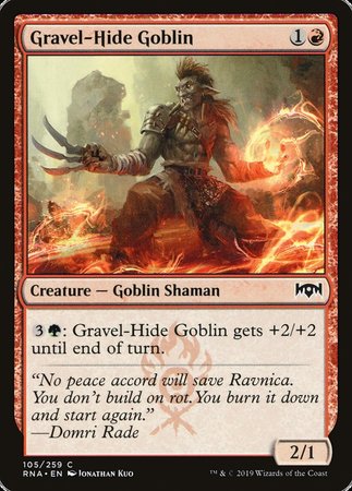 Gravel-Hide Goblin [Ravnica Allegiance] | Cards and Coasters CA