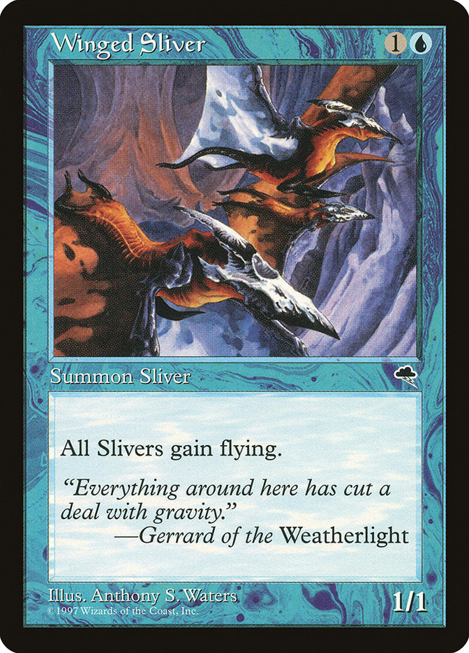 Winged Sliver [Tempest] | Cards and Coasters CA