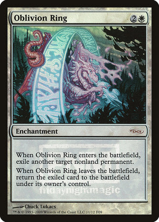 Oblivion Ring [Friday Night Magic 2009] | Cards and Coasters CA