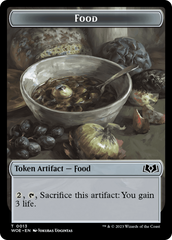 Rat // Food (0013) Double-Sided Token [Wilds of Eldraine Tokens] | Cards and Coasters CA