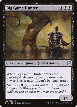 Big Game Hunter [Commander 2019] | Cards and Coasters CA