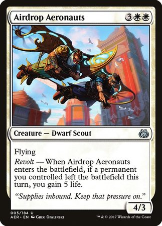 Airdrop Aeronauts [Aether Revolt] | Cards and Coasters CA