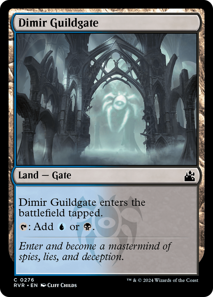 Dimir Guildgate [Ravnica Remastered] | Cards and Coasters CA