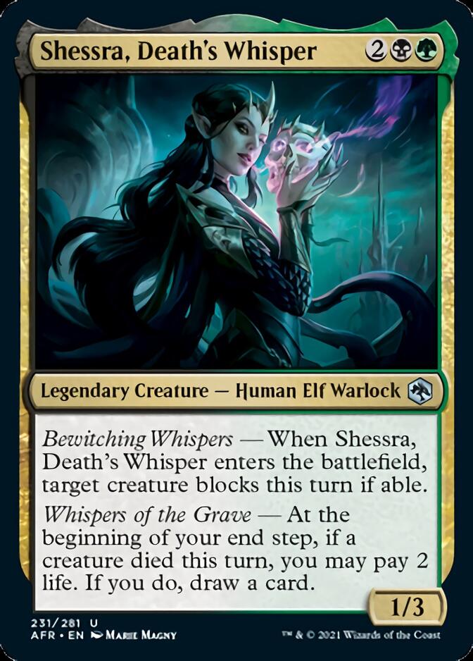 Shessra, Death's Whisper [Dungeons & Dragons: Adventures in the Forgotten Realms] | Cards and Coasters CA