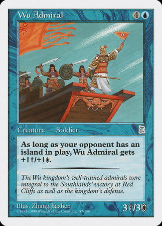 Wu Admiral [Portal Three Kingdoms] | Cards and Coasters CA