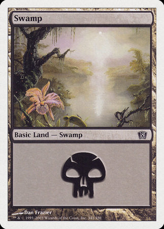 Swamp (341) [Eighth Edition] | Cards and Coasters CA