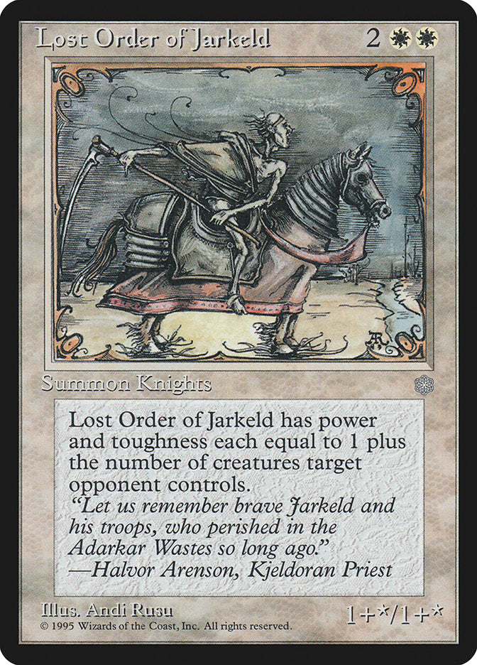 Lost Order of Jarkeld [Ice Age] | Cards and Coasters CA