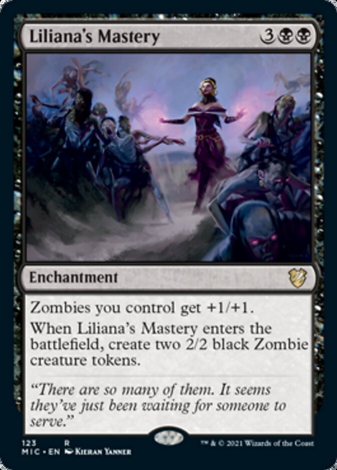 Liliana's Mastery [Innistrad: Midnight Hunt Commander] | Cards and Coasters CA