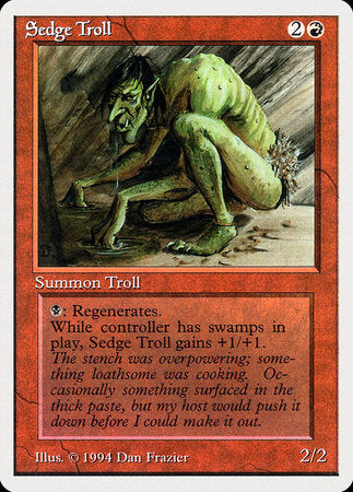 Sedge Troll [Summer Magic / Edgar] | Cards and Coasters CA