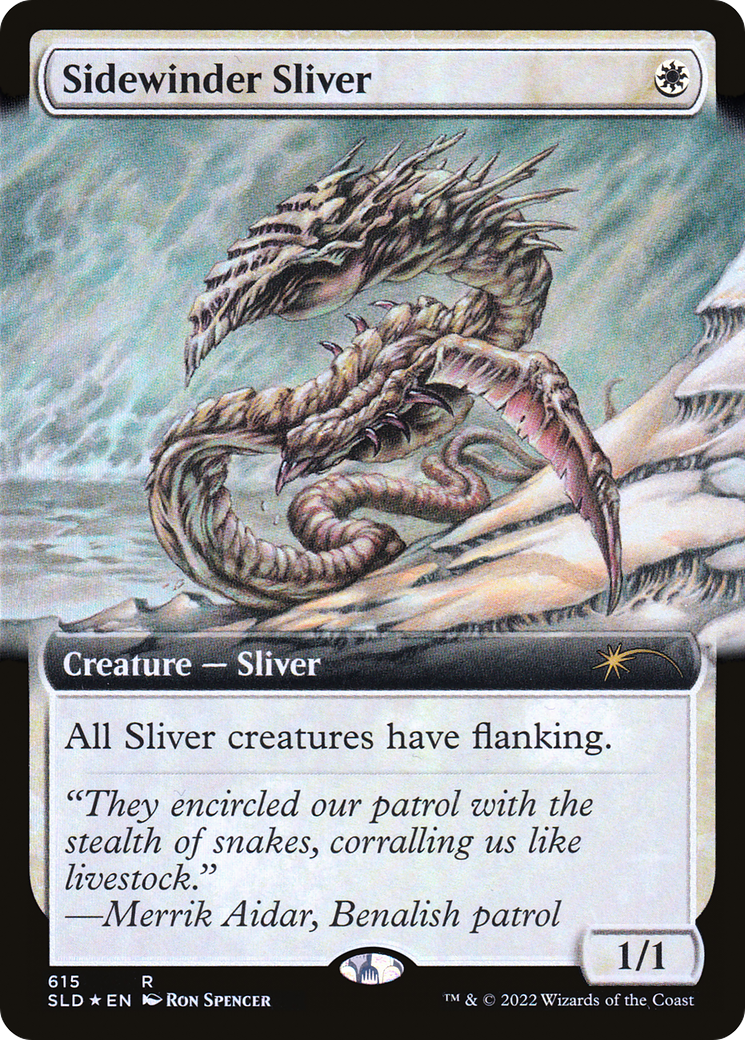 Sidewinder Sliver (Extended Art) [Secret Lair Drop Promos] | Cards and Coasters CA