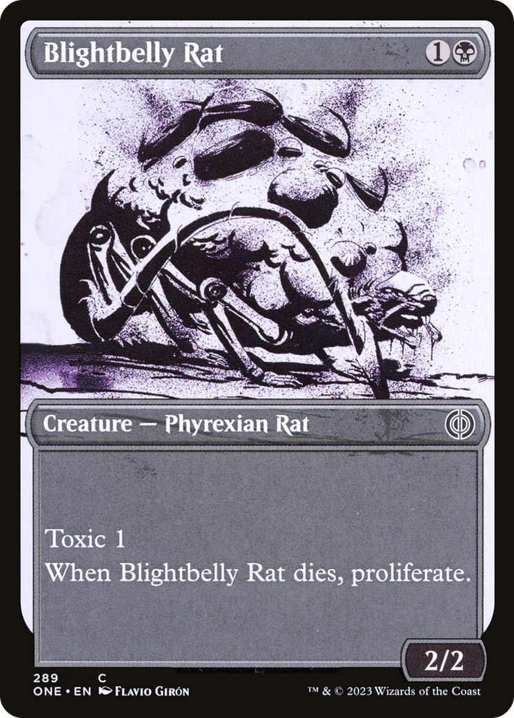 Blightbelly Rat (Showcase Ichor) [Phyrexia: All Will Be One] | Cards and Coasters CA