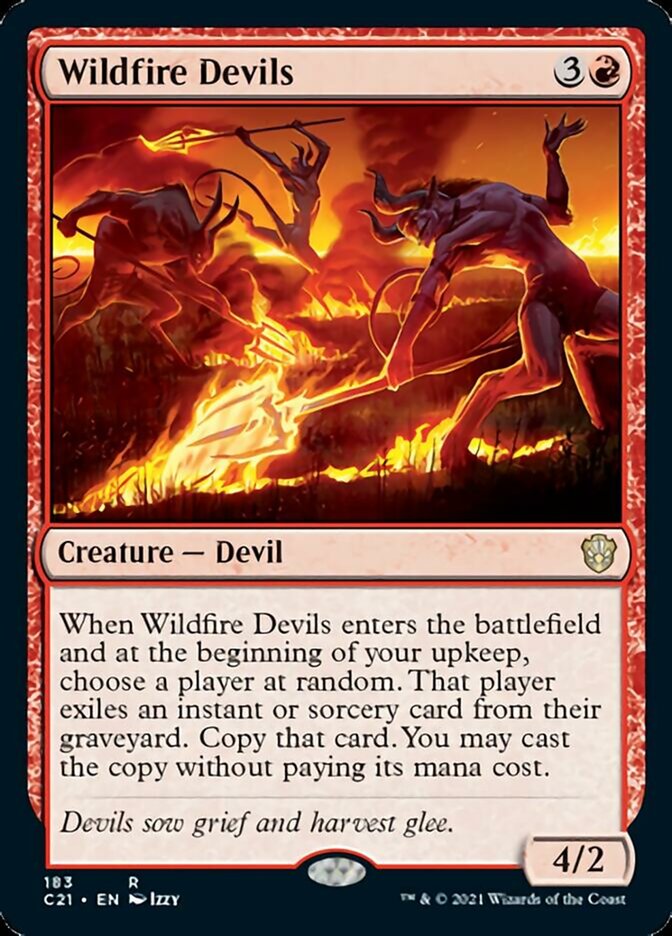 Wildfire Devils [Commander 2021] | Cards and Coasters CA