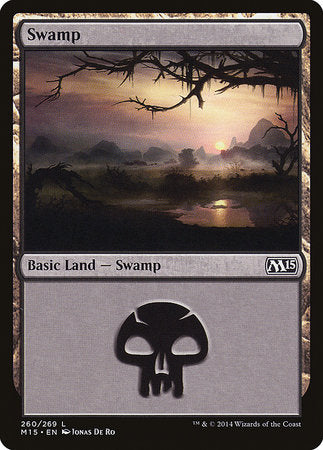 Swamp (260) [Magic 2015] | Cards and Coasters CA