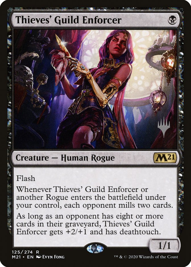 Thieves' Guild Enforcer (Promo Pack) [Core Set 2021 Promos] | Cards and Coasters CA