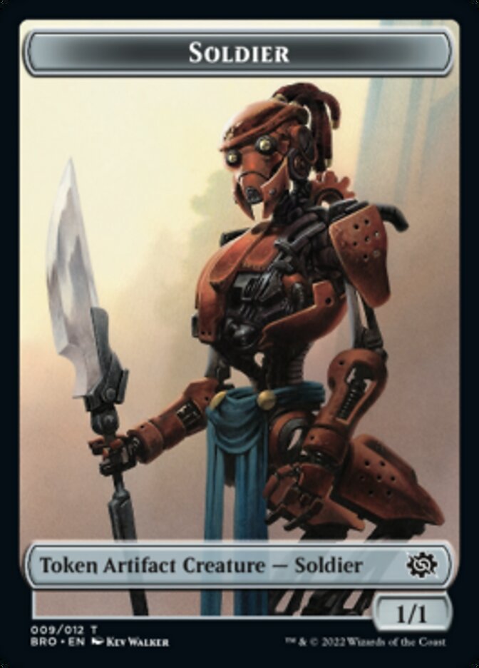 Soldier Token (009) [The Brothers' War Tokens] | Cards and Coasters CA