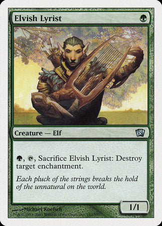 Elvish Lyrist [Eighth Edition] | Cards and Coasters CA