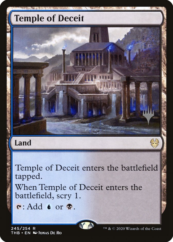 Temple of Deceit (Promo Pack) [Theros Beyond Death Promos] | Cards and Coasters CA