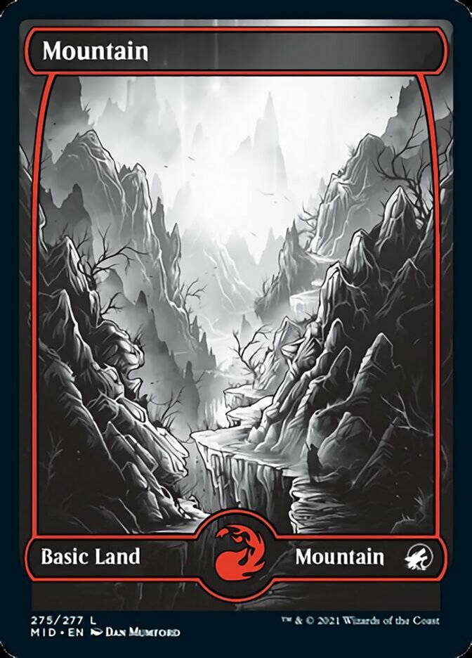 Mountain (275) [Innistrad: Midnight Hunt] | Cards and Coasters CA