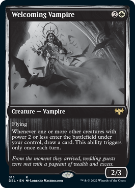 Welcoming Vampire [Innistrad: Double Feature] | Cards and Coasters CA