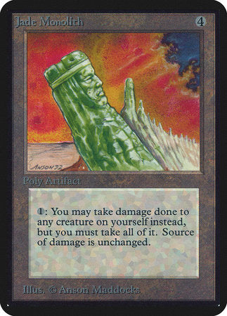 Jade Monolith [Limited Edition Alpha] | Cards and Coasters CA