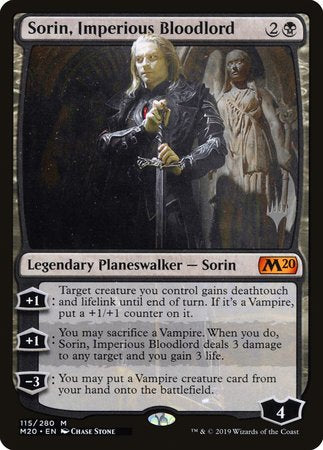 Sorin, Imperious Bloodlord [Core Set 2020 Promos] | Cards and Coasters CA