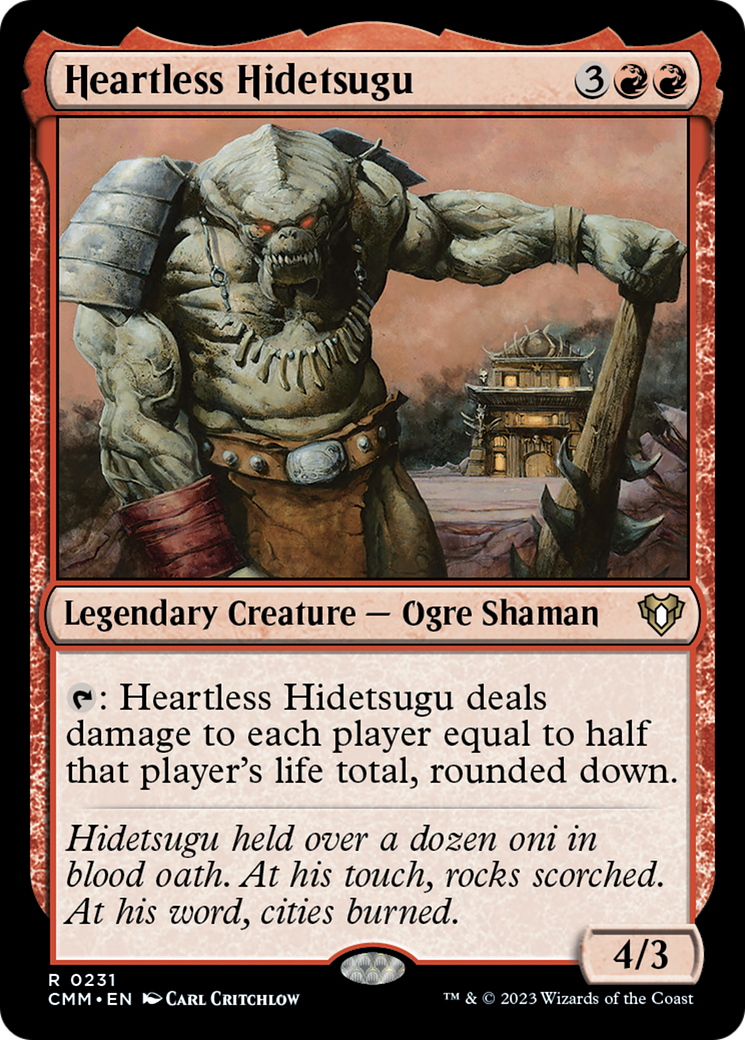 Heartless Hidetsugu [Commander Masters] | Cards and Coasters CA