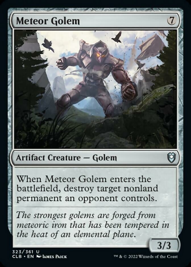 Meteor Golem [Commander Legends: Battle for Baldur's Gate] | Cards and Coasters CA