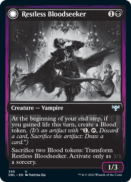 Restless Bloodseeker // Bloodsoaked Reveler [Innistrad: Double Feature] | Cards and Coasters CA