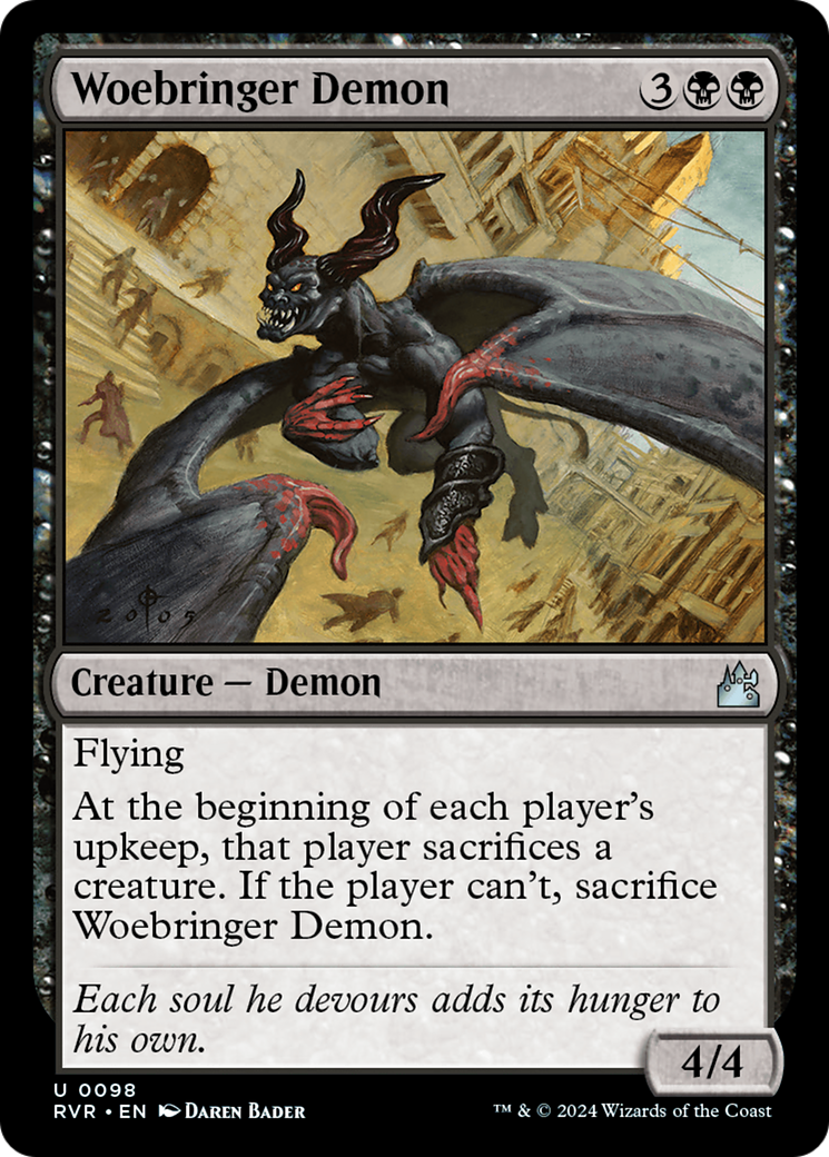 Woebringer Demon [Ravnica Remastered] | Cards and Coasters CA