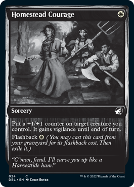 Homestead Courage [Innistrad: Double Feature] | Cards and Coasters CA