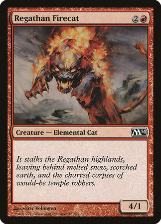 Regathan Firecat [Magic 2014] | Cards and Coasters CA