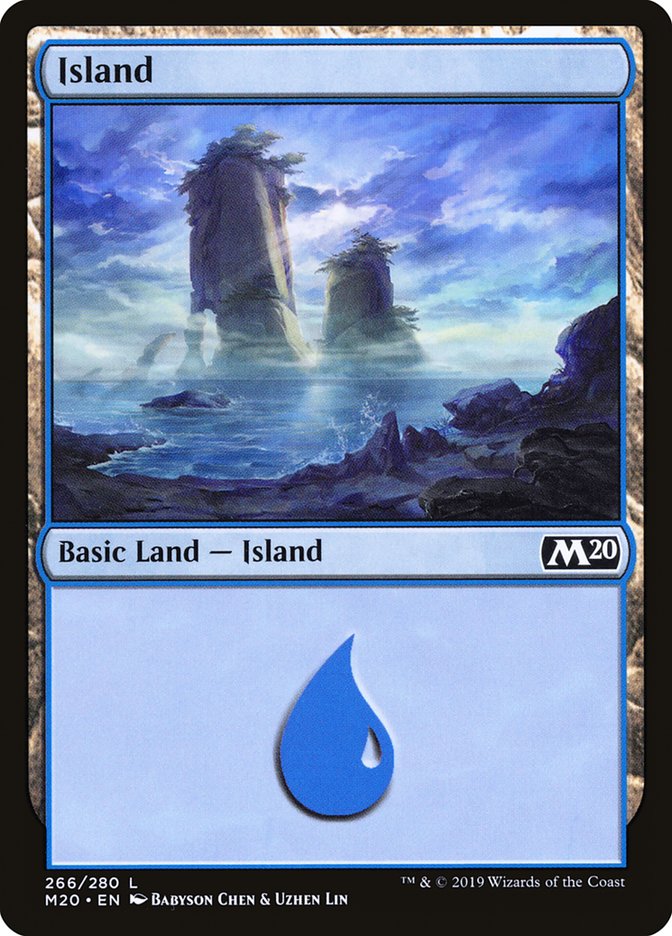 Island (#266) [Core Set 2020] | Cards and Coasters CA